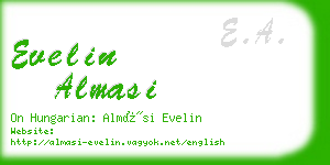 evelin almasi business card